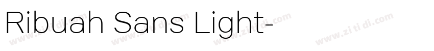 Ribuah Sans Light字体转换